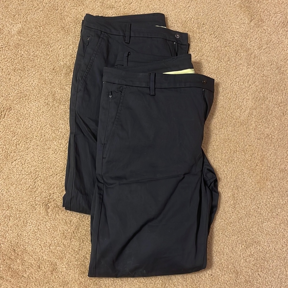2 pairs - Kevin Buffets birddog pants with liner. 36 x 32. Lightly used.